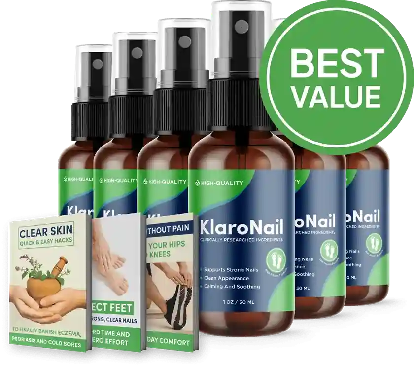 KlaroNail Six Bottle Pack &ndash; Best Value Natural Nail Spray